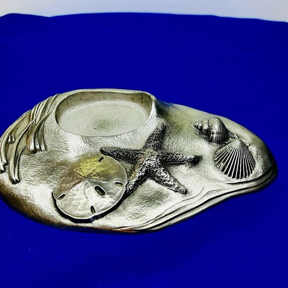 NEW… Salisbury Pewter Beachy Decor, Candle Holder, Cologne Holder or/an Accent - Picture 1 of 3